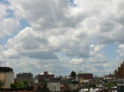 Clouds over West Greenwich Village & New Jersey