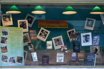 NYU Bookstore - Black History Month Window Display