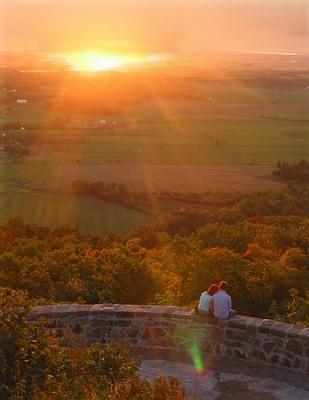 Sunset Champlain lookout Gatineau park Quebec