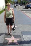 DSC01796 - Muriel at John Lennons star on the Walk of Fame