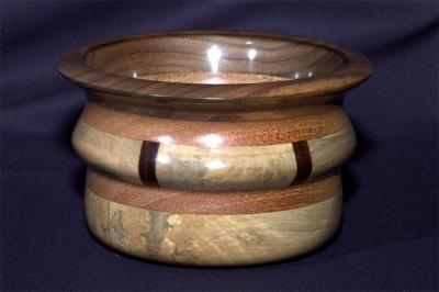 Holly, cocobolo, cherry and walnut