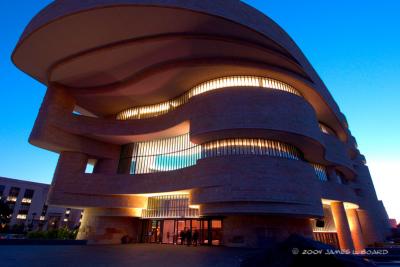 The National Museum of the American Indian (at night)