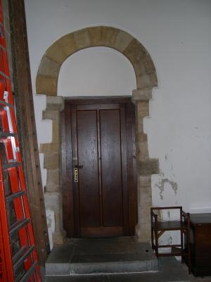 Saxon doorway, Sherborne Abby, Sherborne, Cornwall