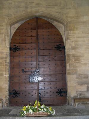 Norman doorway, Sherborne Abby, Sherborne, Cornwall