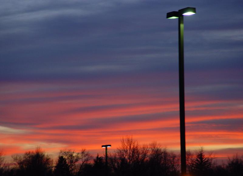 Evening Sky in Parking Lot
