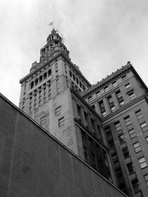 Terminal Tower in Greyscale
