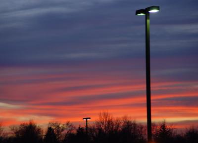 Evening Sky in Parking Lot