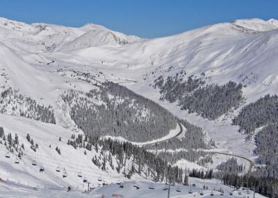 Highway 6 heading from A-Basin to the Loveland Pass