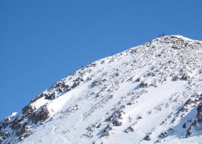 Ski patrol heading up for avalanche contol