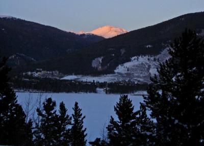 Sunset over Dillon Lake 1