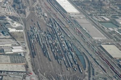 Rail yards in Chicago