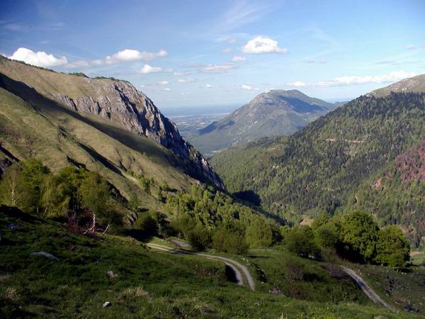 En montant  la cabane de Lauda
