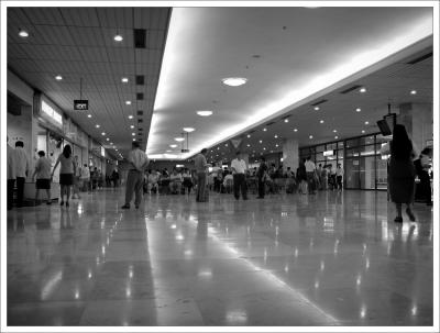 B&W shot of the Cebu airport