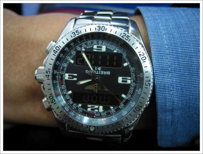 Tep's Breitling - he wanted a demo of the G2 before he bought it