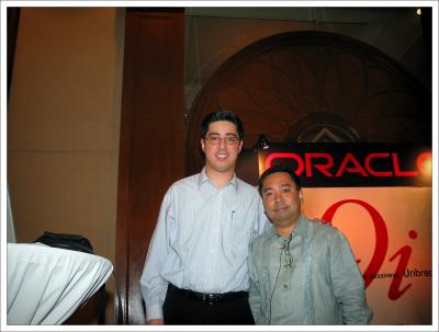 With another Joel at a speaking engagement in Cebu