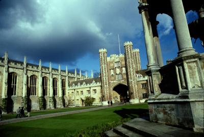 Gate of Trinity College, Cambridge, from the court.