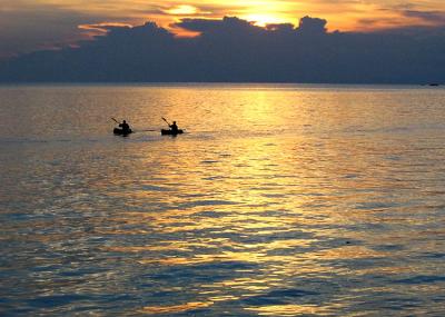 Sunset from Mabul Island