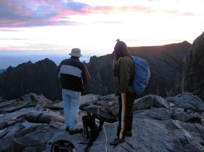 Sunrise at the top of Mt Kinabalu