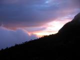 Sunset over the South China sea from Laban Rata