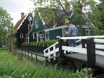 The whole village has been replaced from its original place, mainly Zaandijk. People do live here now, serving as a decorum for the many visitors who come here from all over the world