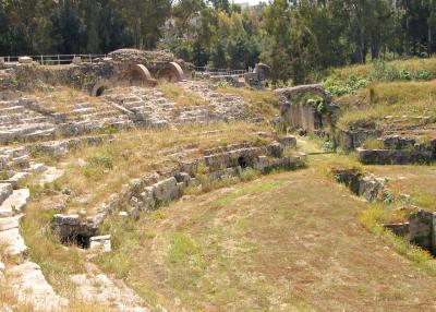 The Roman arena at the archeological park