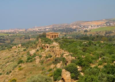 The Temple of Concordia viewed from the Temple of Juno.