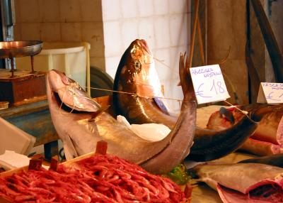 La Vucciria, the open market in Palermo.