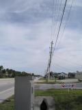 Wind-blown power poles, Hwy A1A