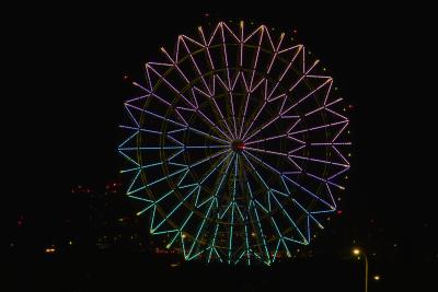 Ferris wheel in night