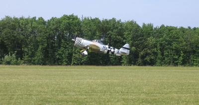 Republic P47D Thunderbolt take-off