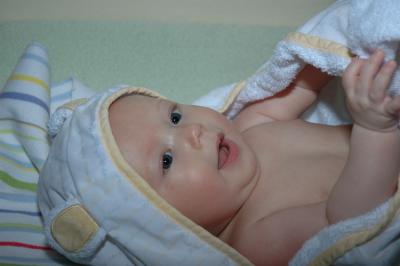 Bathtime in late February