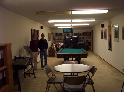 A portion of Steve's basement floor in their home. Wow!!!