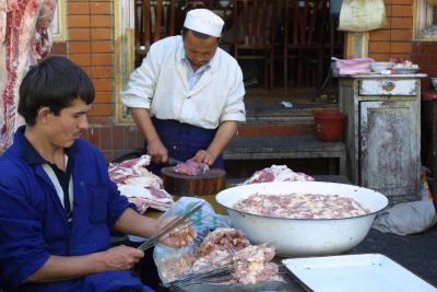 Preparing Lunch - Lamb Shishkebabs
