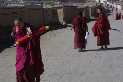 Sharing a Joke - Labrang Monastery
