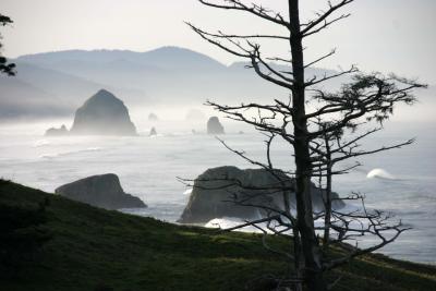 Haystack Rock from Ecola State Park