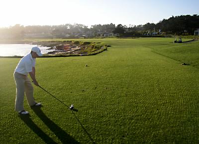 Marc 18th tee address