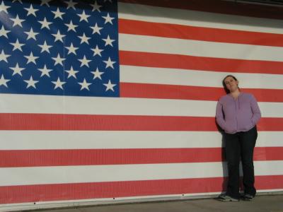 Abby American flag wall