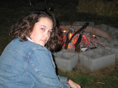Abby at the TBE fire