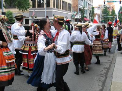 Color parade Poland dancers again