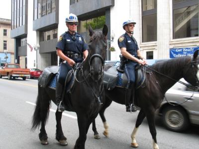 Color parade Roanoke City police