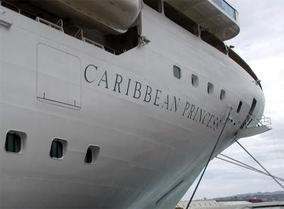 Caribbean Princess at dock in Jamaica