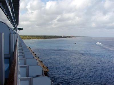 Docked at Cozumel, Mexico on Thursday morning