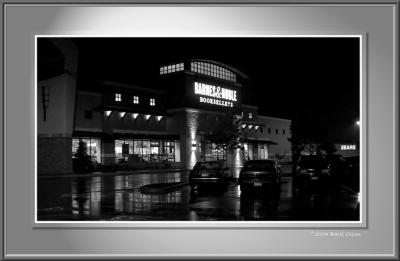 Barnes and Noble on a Rainy Night