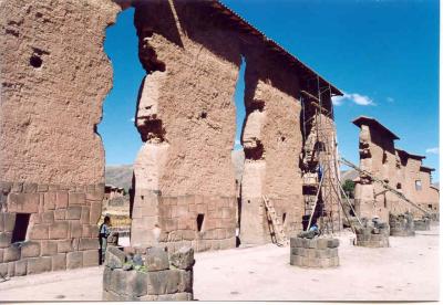 The temple was once one of the holiest shrines of the Inca Empire