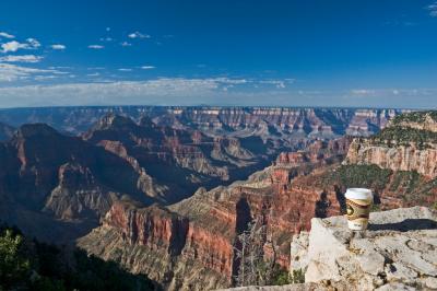 Grand Canyon and coffee
