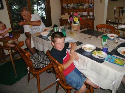 hank at dinner