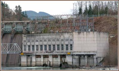 Stave Lake hydro electric power plant.