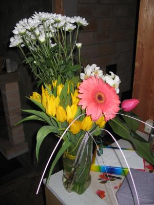 thank you all for the lovely flowers!