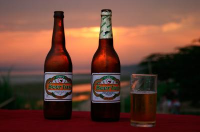 Beer Lao - Drink it when the sun goes down
