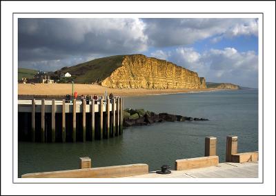 More pier and cliffs, West Bay, Dorset